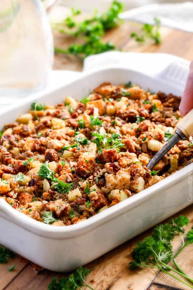What is a good sausage meat stuffing recipe?