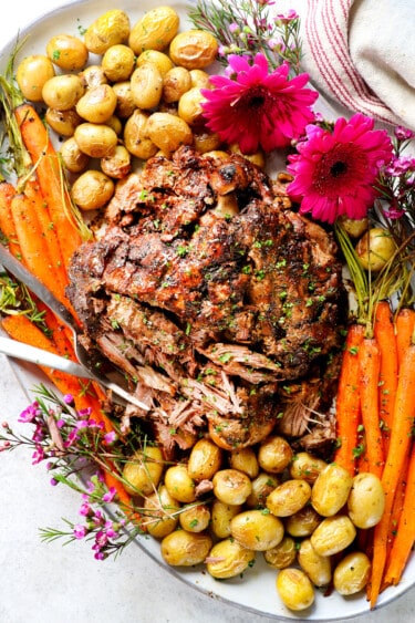 Slow Roast Leg Of Lamb Carlsbad Cravings