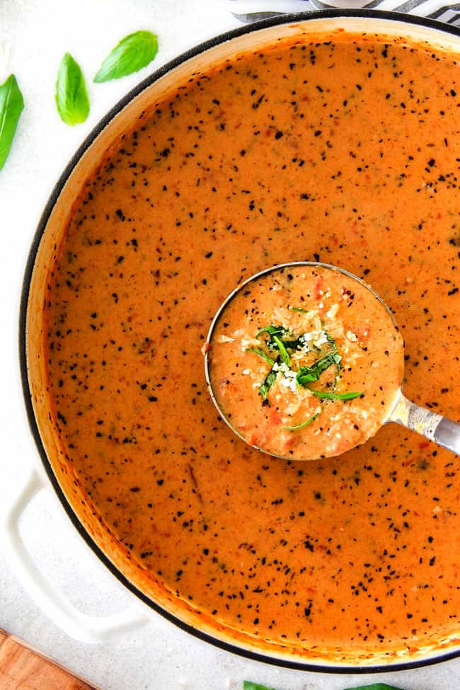 Homemade Tomato Basil Soup - Carlsbad Cravings
