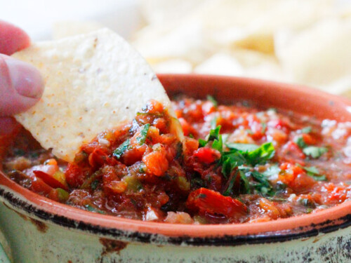 5 Minute Restaurant Salsa Recipe - Midwest Foodie