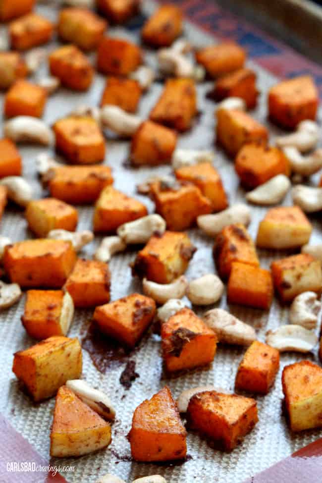 Asian Roasted Butternut Squash and Cashews - Carlsbad Cravings