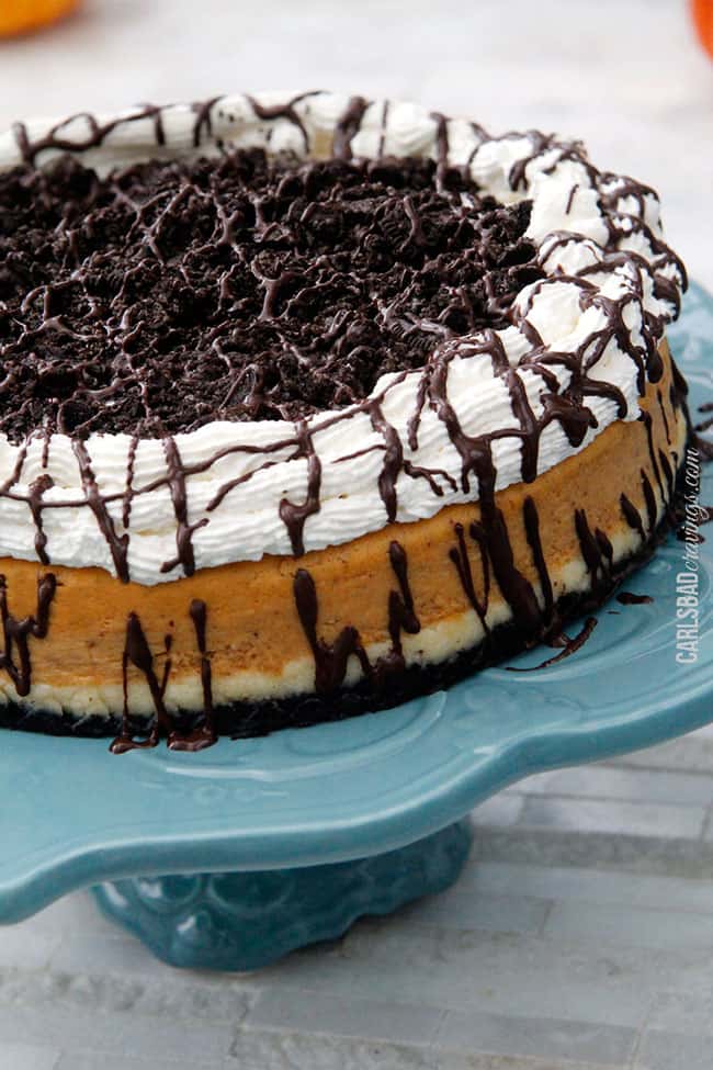 Double Layer Pumpkin Cheesecake With Oreo Crust With Video