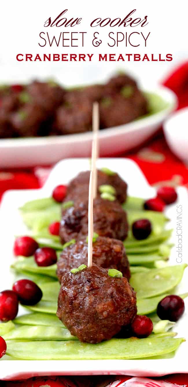 Sweet And Spicy Cranberry Meatballs | 17 Christmas Party Food Ideas | Easy To Prepare Finger Foods