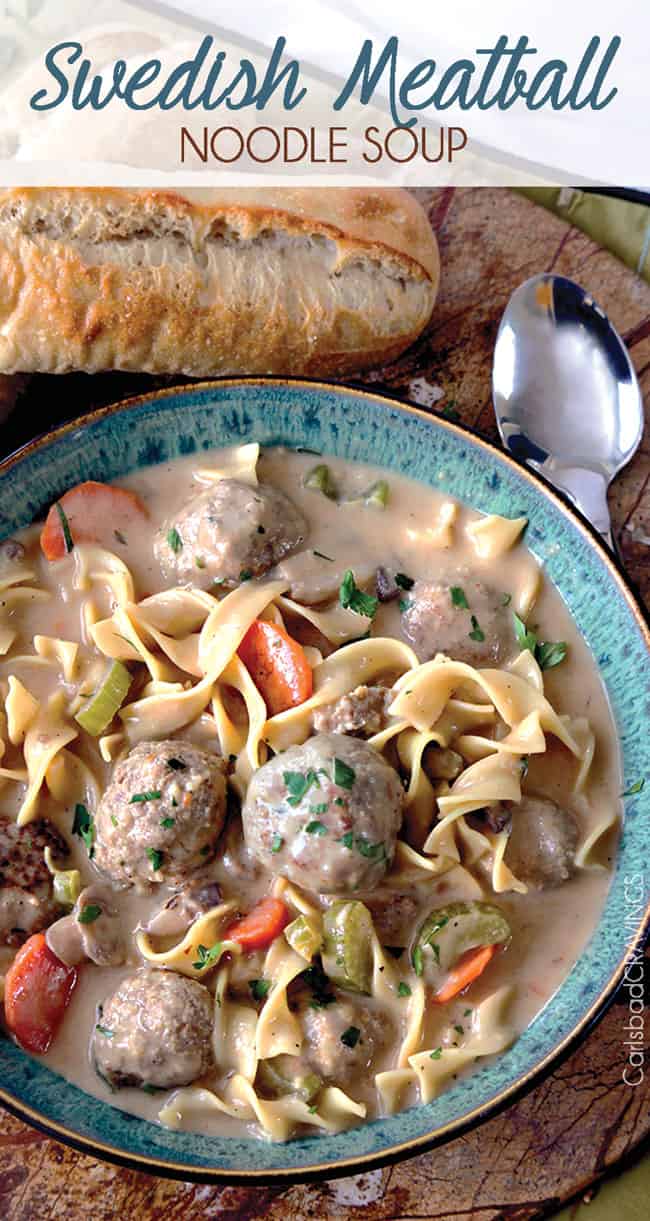 Swedish Meatball Soup - Carlsbad Cravings