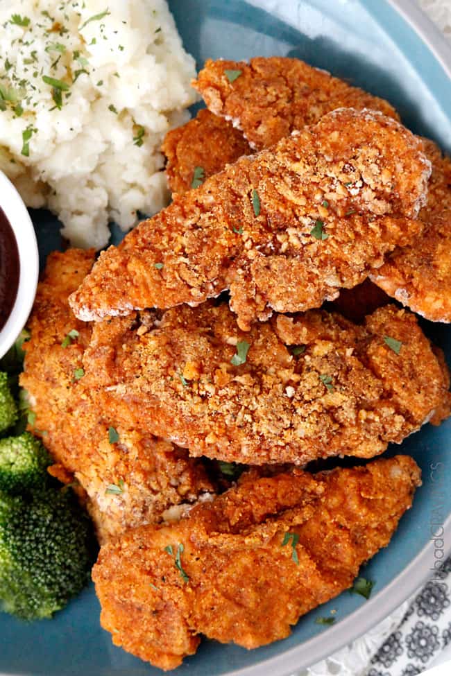 BEST EVER Crispy Oven Fried Chicken Video!  Carlsbad Cravings