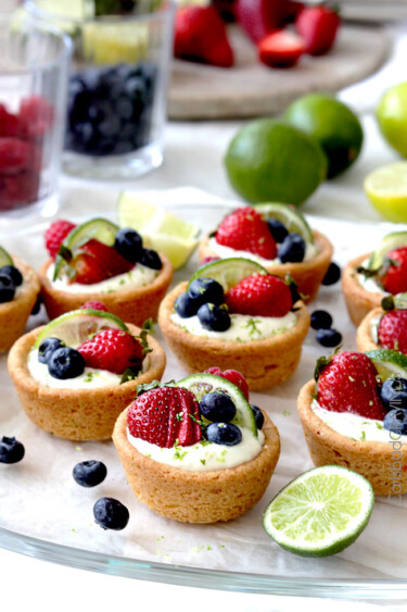 Easy Key Lime Cheesecake Sugar Cookie Cups - Carlsbad Cravings