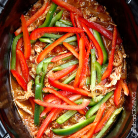 Slow cooker Fajita Chicken Recipe | Carlsbad Cravings
