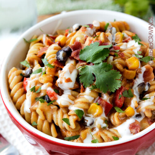 Santa Fe BBQ Ranch Chicken Pasta - Carlsbad Cravings