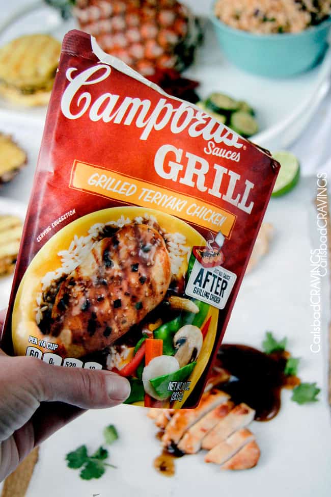 packet of Campbell's grill sauce packet