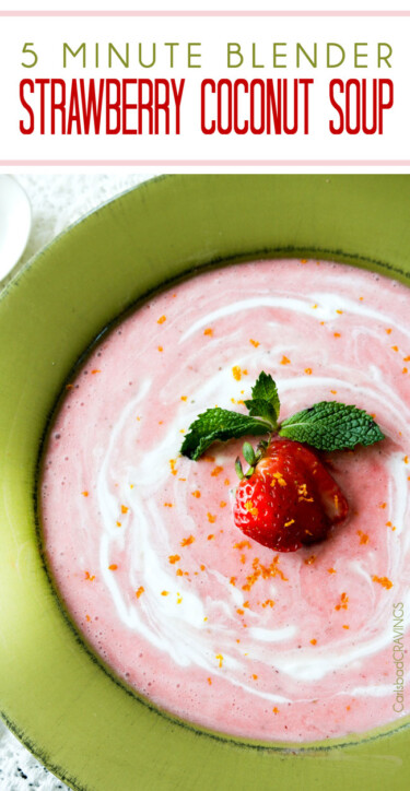 Chilled Strawberry Soup 5 Minutes Carlsbad Cravings 1890