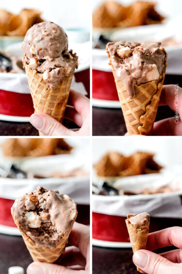 Rocky Road Ice Cream Recipe (No Churn!) | Carlsbad Cravings