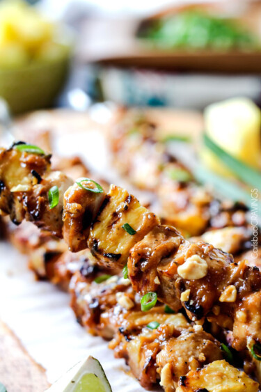 Thai Pineapple Peanut Satay Chicken - Carlsbad Cravings