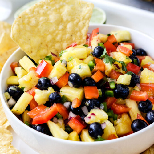 Blueberry Pineapple Salsa - Carlsbad Cravings