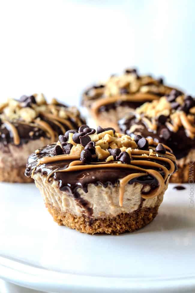 Almost No Bake Mini Peanut Butter Pie