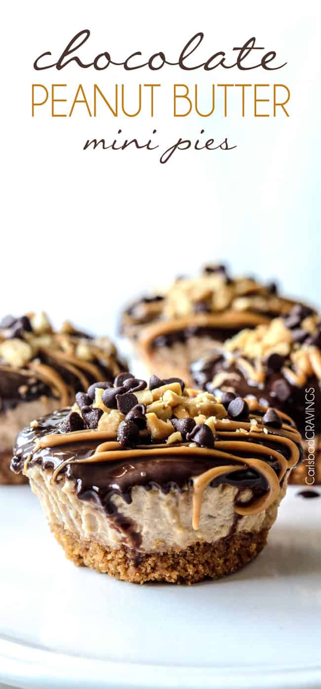 Almost No Bake Mini Peanut Butter Pie