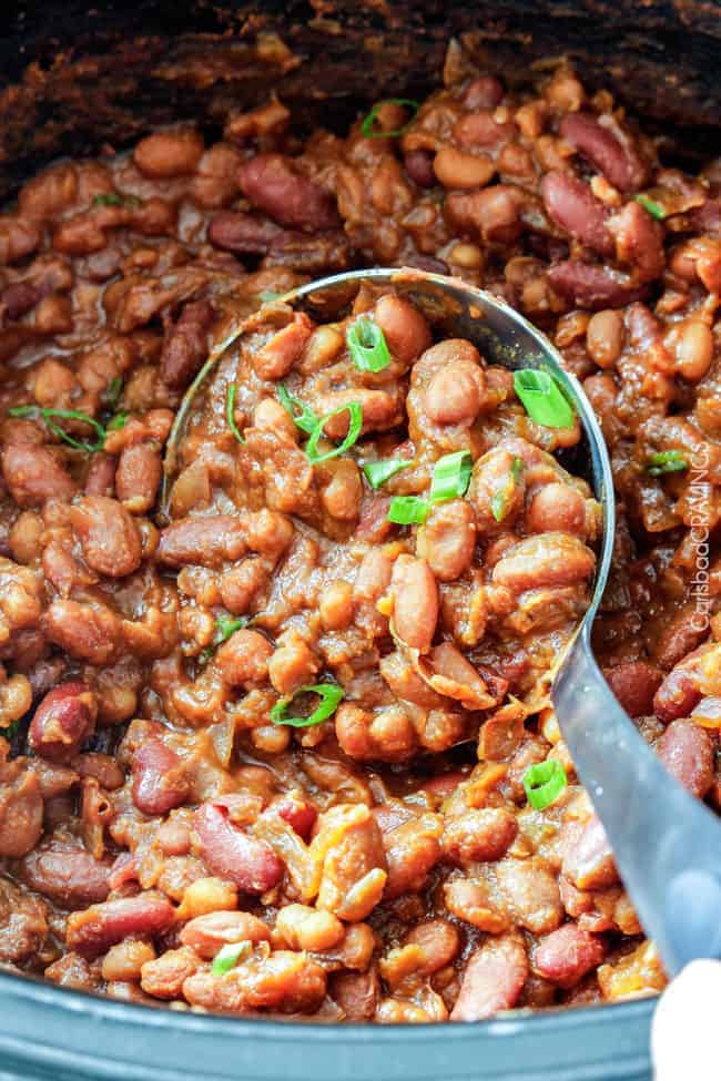 Slow Cooker Baked Beans Recipe (Tangy and Creamy)