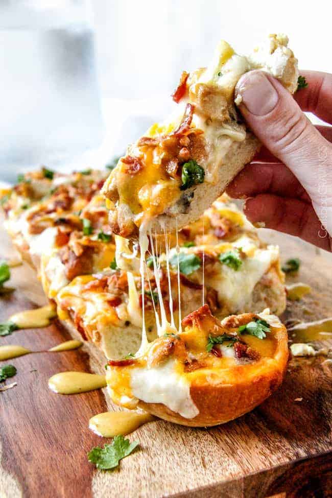 Alice Springs Chicken French Bread Pizza