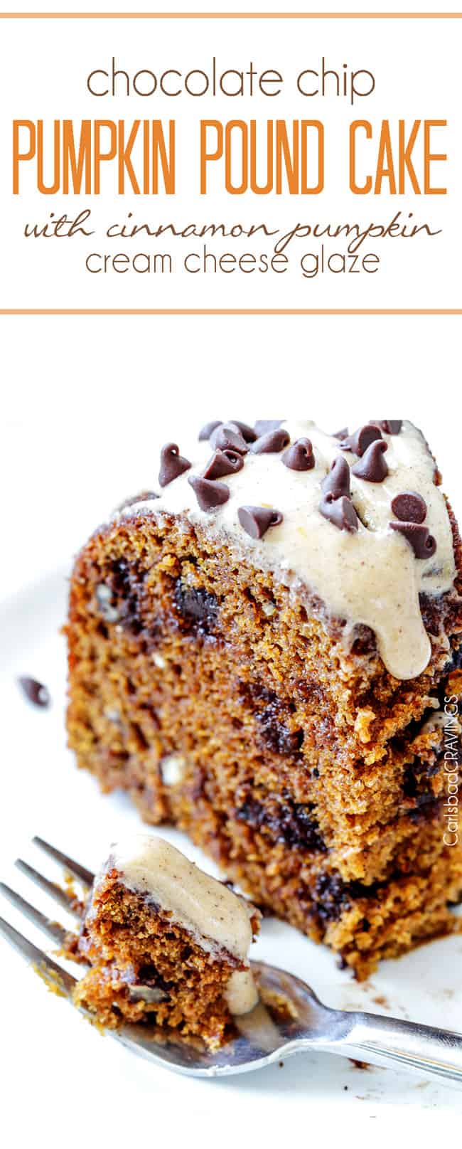 up close of pumpkin bundt cake