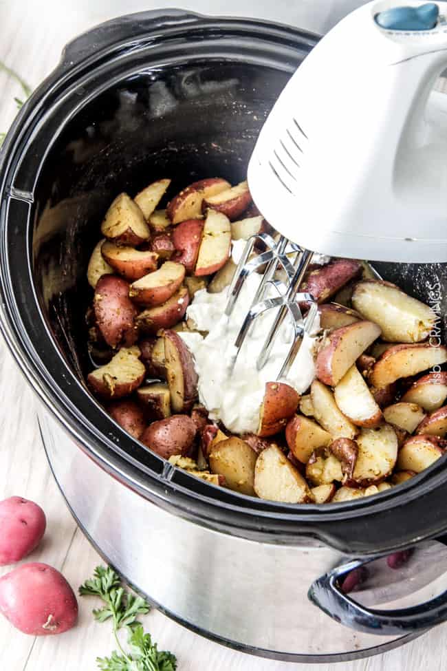 Easy Crock Pot Slow Cooker Potatoes Recipe