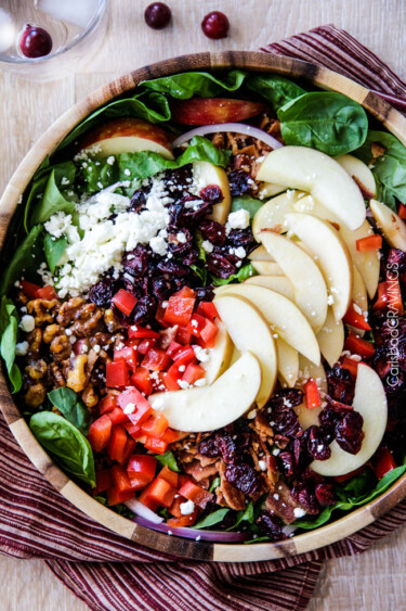 Apple Cranberry Walnut Salad - Carlsbad Cravings