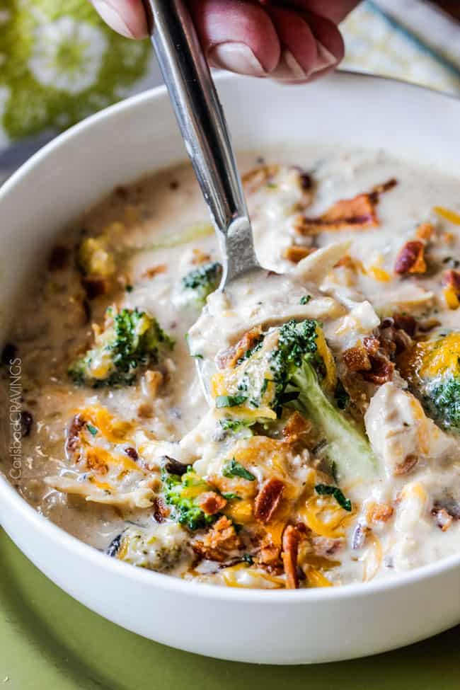 Creamy Chicken and Rice Soup - Carlsbad Cravings