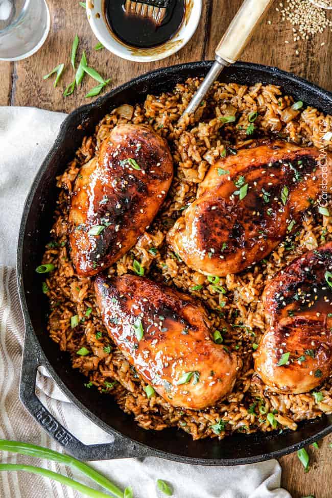 One Pot Pineapple Teriyaki Chicken and Rice