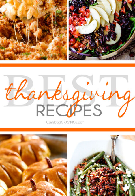 All the best Thanksgiving Recipes from appetizers, sides and desserts all in one place! You are guaranteed to find a new family favorite!
