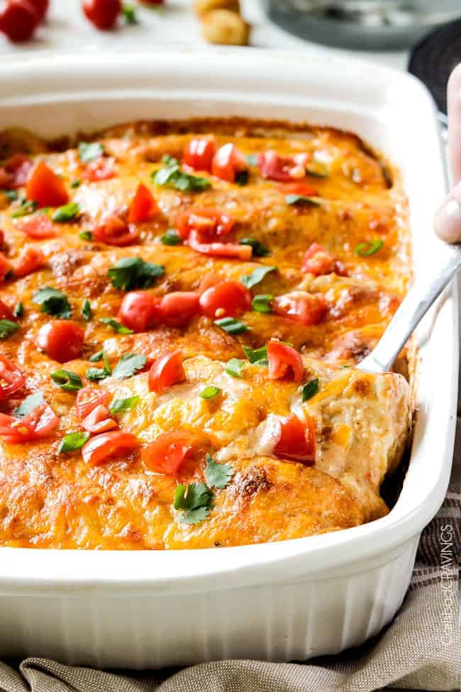 Ham and Cheese Breakfast Enchiladas with Creamy Salsa Sauce - Carlsbad ...