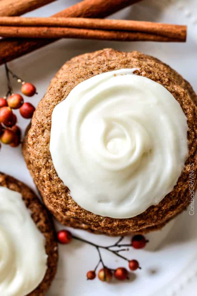 Soft Gingersnap Cookies (with Eggnog Frosting!) Carlsbad Cravings