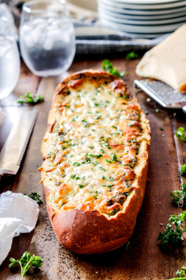 Easy Spinach Dip STUFFED French Bread (+ Video!)