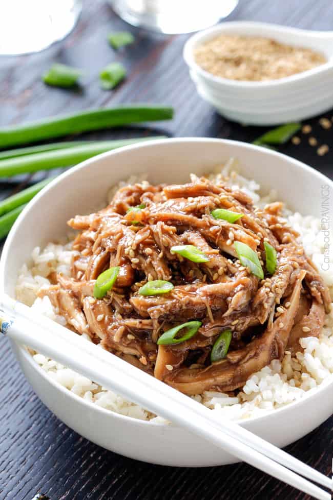 Slow Cooker Honey Soy Chicken - Carlsbad Cravings