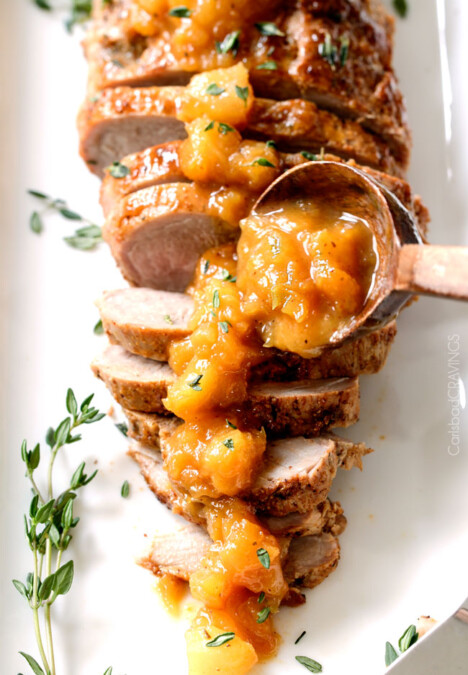 Company pleasing Cajun Pork smothered in Tangy Pineapple Glaze is sweet and spicy and melt in your mouth tender! The layers of flavor or out of this world!
