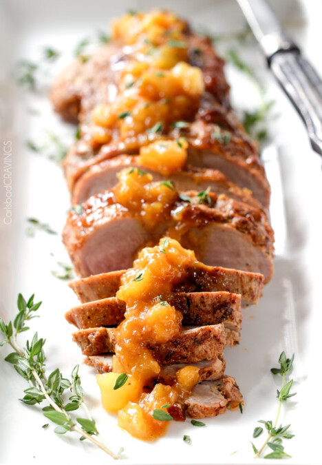 Easy, company pleasing Cajun Pork smothered in Tangy Pineapple Glaze is sweet and spicy and melt in your mouth tender! The layers of flavor or out of this world!