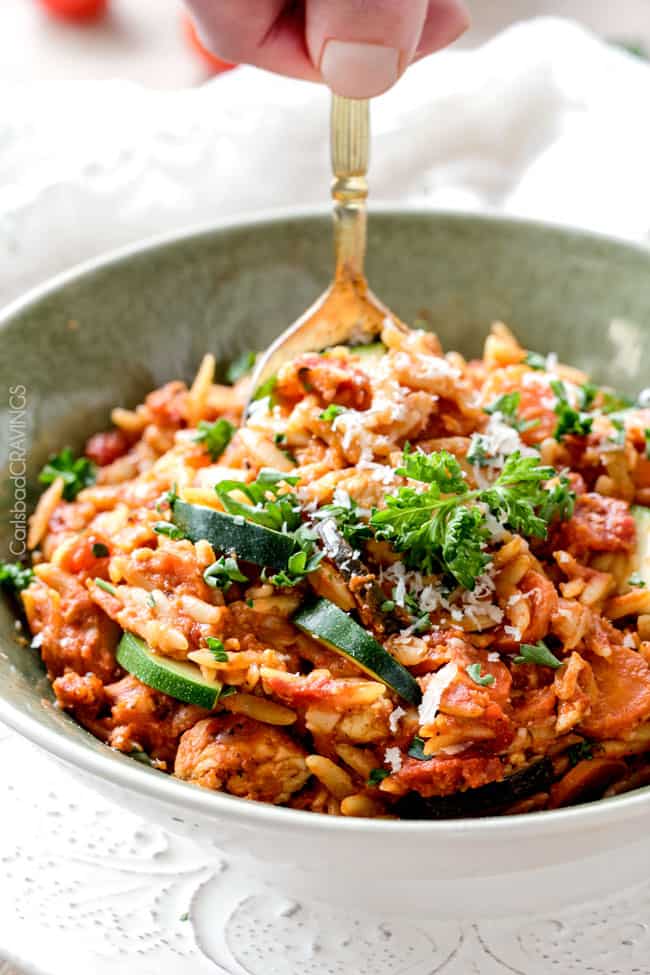 Italian Chicken and Orzo