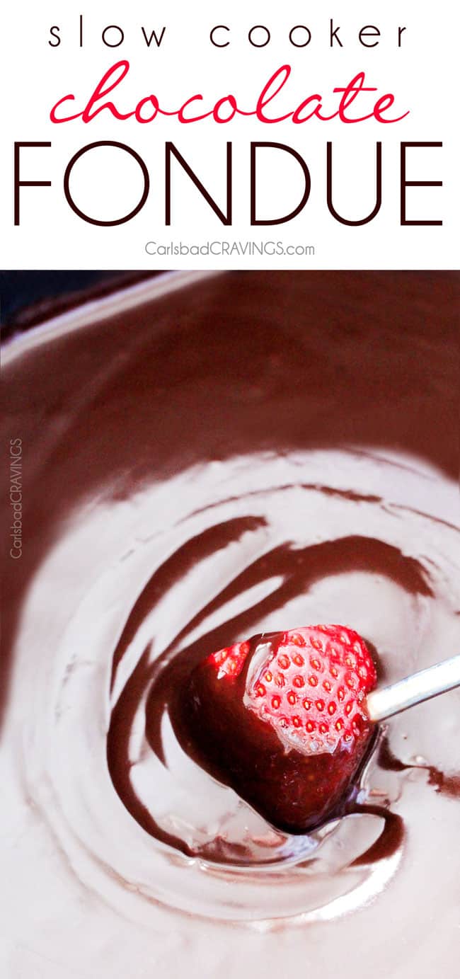 Chocolate and Marshmallow Fluff Fondue for the Little Dipper CrockPot - A  Year of Slow Cooking