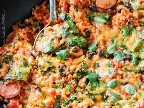 https://carlsbadcravings.com/wp-content/uploads/2016/02/Tex-Mex-Sausage-and-Rice-Skillet-17-500x375.jpg