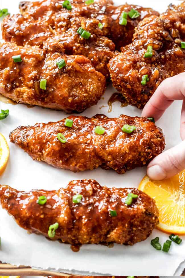 Sweet and Spicy Baked Orange Chicken Tenders - Carlsbad ...