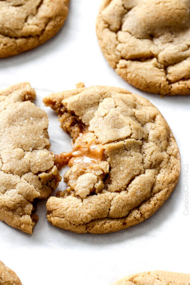 Caramel Filled Brown Sugar Cookies Recipe - Carlsbad Cravings