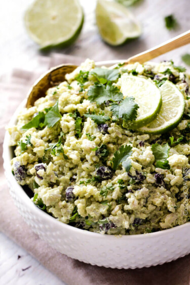 Creamy Cilantro Lime Avocado Rice - Carlsbad Cravings