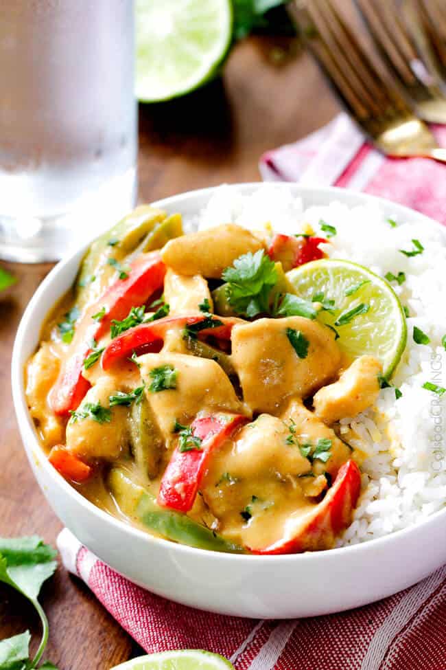 Chicken in Coconut Mango Verde Sauce - Carlsbad Cravings