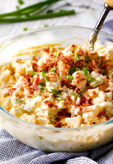 Everyone needs the best potato salad recipe and this is it! so creamy and flavorful and disappears in minutes whenever I take it any where - everyone always asks for the recipe!!