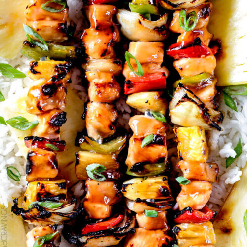 Hawaiian chicken outlet skewers