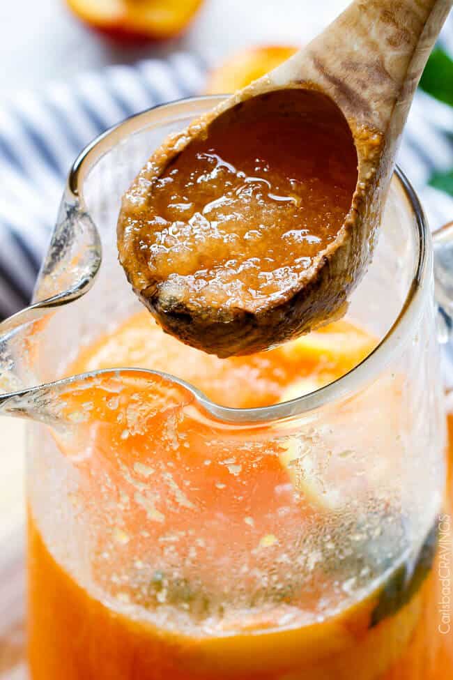 Sparkling Peach Punch - Carlsbad Cravings