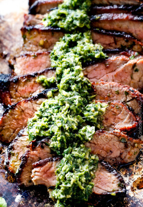 Asian Chimichurri Steak - this marinade is hands down the best steak marinade I have ever tried - SO flavorful for a crazy juicy, tender, amazing steak!