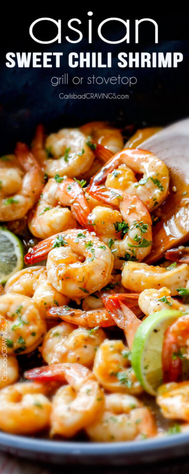 Sweet Chili Shrimp (grill or stovetop) - Carlsbad Cravings