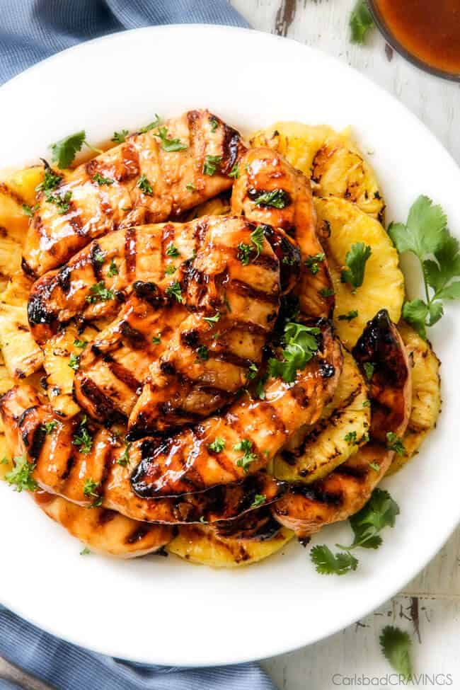 Brown Sugar Pineapple Chicken (Baked OR Grilled!) - Carlsbad Cravings