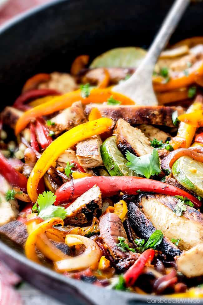 Skillet Chicken Fajitas