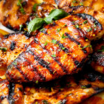 10 Minute prep Grilled or Stove Top Chipotle Maple Chicken - I LOVE this chicken! sweet and tangy with just the right amount of heat for my whole family. I make it multiple times a month and have it with veggies, on salads and in sandwiches. I especially love the extra glaze on my veggies!