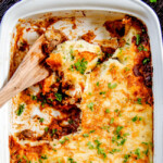 The BEST Shepherd's Pie!!! Savory, comforting Boneless Short Rib Shepherds Pie elevates shepherd's (or cottage pie) to a whole new level with melt in your mouth meat and Swiss Gruyere Mashed Potatoes! This is guaranteed to be a new family favorite!!!