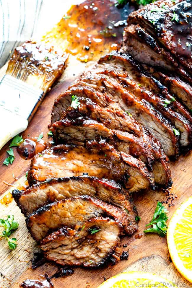 Cajun Steak with Apricot Orange Glaze and lemon on the side. 